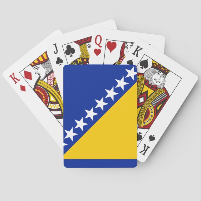 Flagge von Bosnien und Herzegowina Spielkarten (Rückseite)