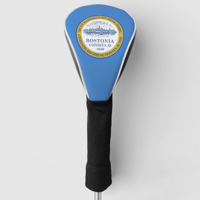 Flagge von Boston, Massachusetts Golf Head Cover Golf Headcover (Vorderseite)