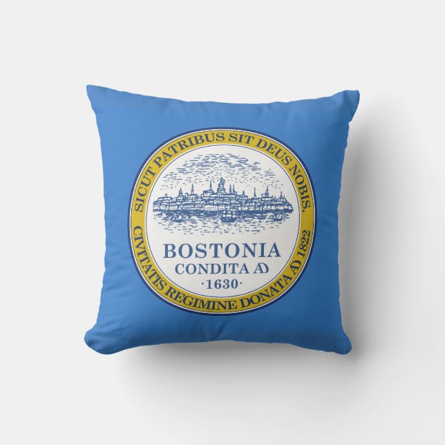Flagge von Boston, Massachusetts-Kissen Kissen (Vorderseite)