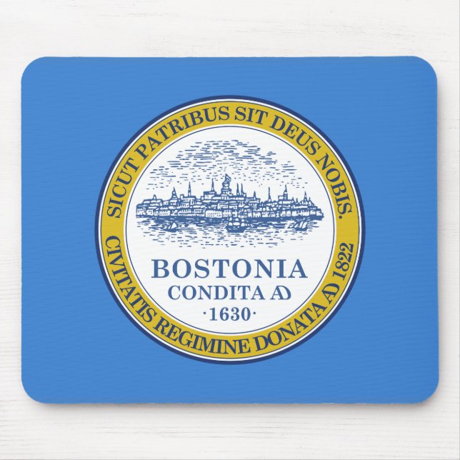 Flagge von Boston, Massachusetts Mouse Pad Mousepad (Vorne)