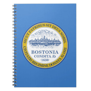 Flagge von Boston, Massachusetts-Notebook Notizblock