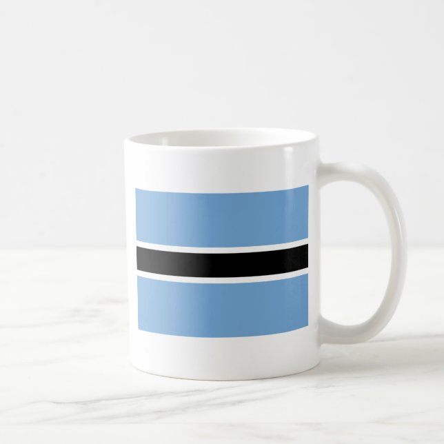 Flagge von Botswana Kaffeetasse (Rechts)