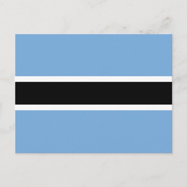 Flagge von Botswana Postkarte (Vorderseite)