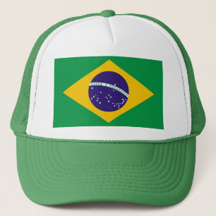 Flagge von Brasilien Bandeira tun Brasilien Truckerkappe