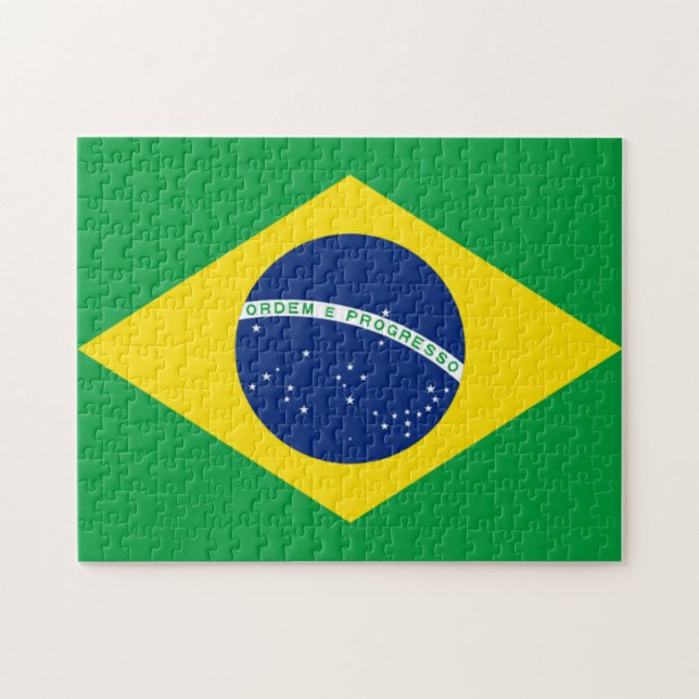 Flagge von Brasilien, brasilianisch (Horizontal)