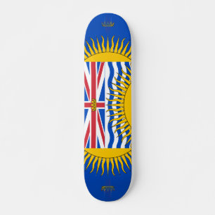 Flagge von British Columbia - CND Skateboard