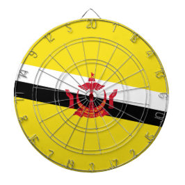 Flagge von Brunei Dartscheibe