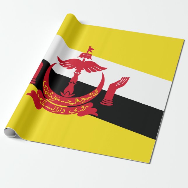 Flagge von Brunei Geschenkpapier (Ungerollt)