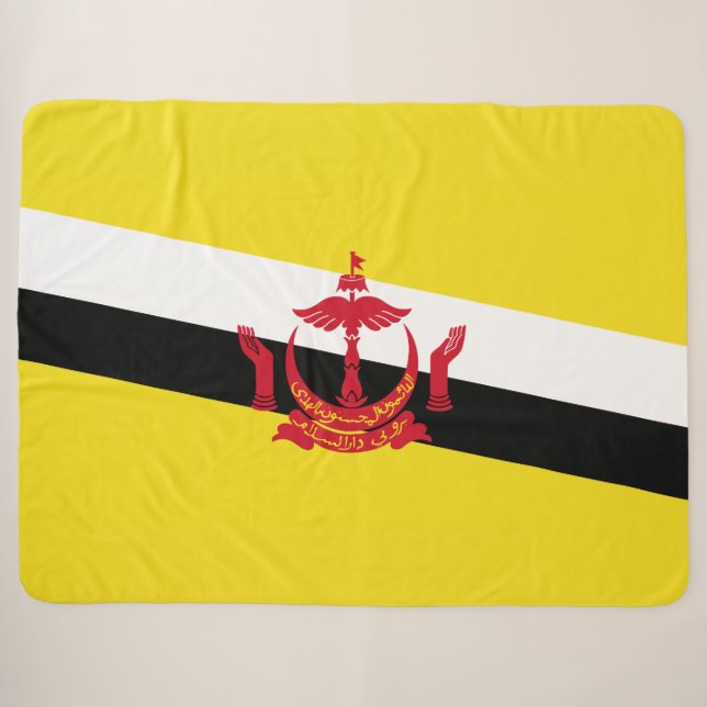 Flagge von Brunei Sherpadecke (Vorderseite (Horizontal))
