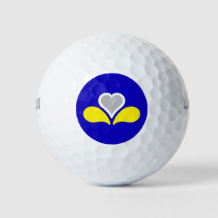 Flagge von Brüssel, Belgien Golfball