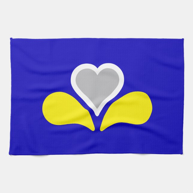 Flagge von Brüssel, Belgien Handtuch (Horizontal)