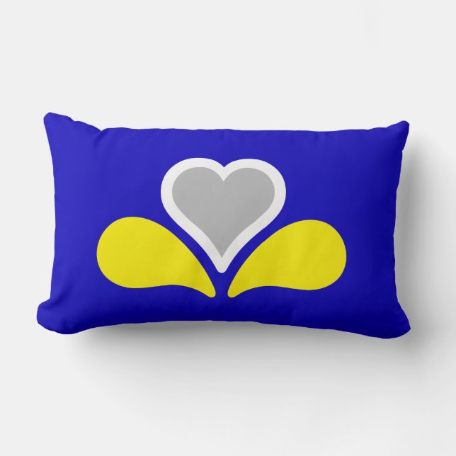 Flagge von Brüssel, Belgien Lumbar Pillow Lendenkissen (Vorderseite)