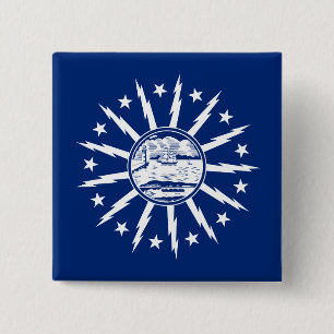 Flagge von Buffalo, New York Button