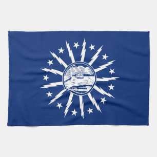 Flagge von Buffalo, New York Geschirrtuch