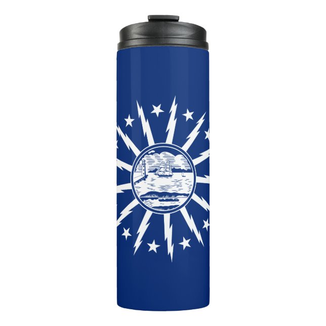 Flagge von Buffalo, New York Thermal Tumbler Thermosbecher (Vorderseite)