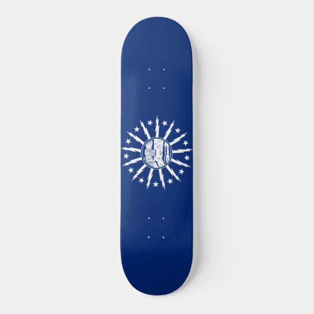 Flagge von Buffalo (Stadt am New Yorker Staat) Skateboard (Vorderseite)