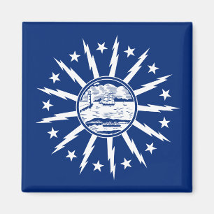 Flagge von Buffalo (Stadt im US-Bundesstaat New Yo Magnet