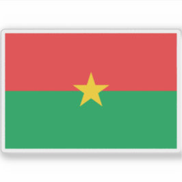 Flagge von Burkina Faso Aufkleber