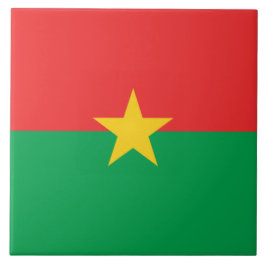 Flagge von Burkina Faso Fliese