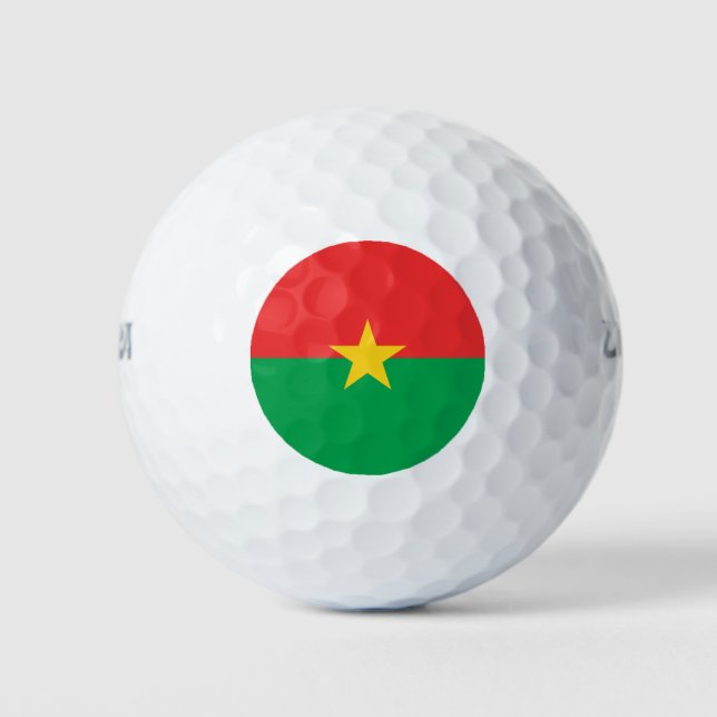 Flagge von Burkina Faso Golfball (Vorderseite)