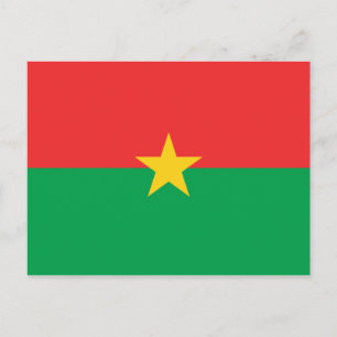Flagge von Burkina Faso Postkarte