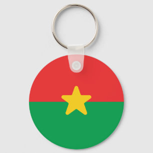 Flagge von Burkina Faso Schlüsselanhänger