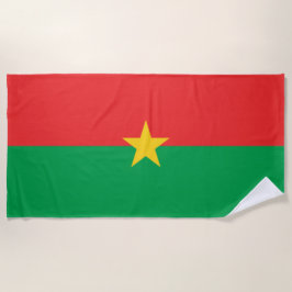 Flagge von Burkina Faso Strandtuch