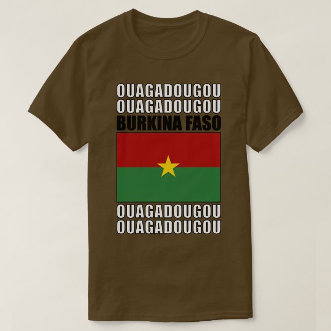 Flagge von Burkina Faso T-Shirt (Design vorne)