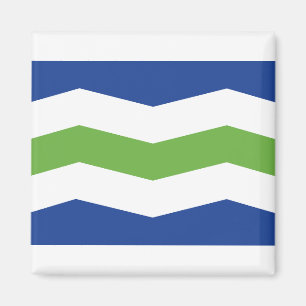Flagge von Burlington, Vermont Magnet
