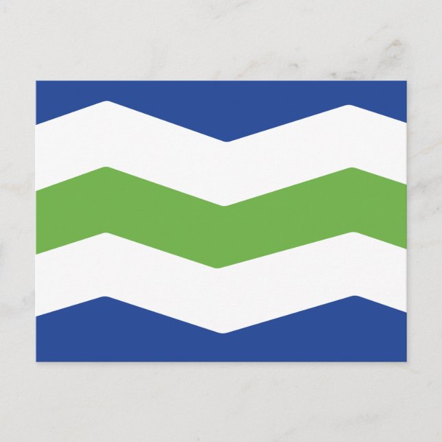 Flagge von Burlington, Vermont Postkarte (Vorderseite)