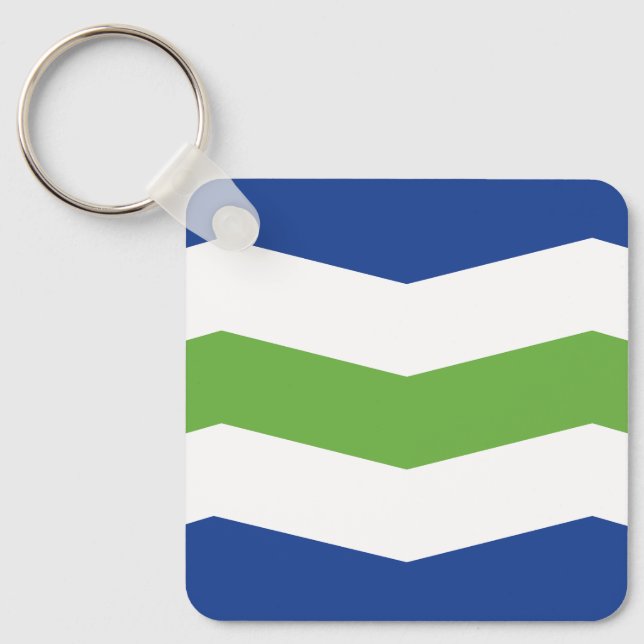 Flagge von Burlington, Vermont Schlüsselanhänger (Vorderseite)