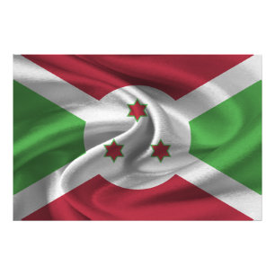 Flagge von Burundi Fotodruck