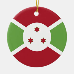 Flagge von Burundi Keramik Ornament