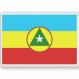 Flagge von Cabinda (Vorschlag der FLEC), Afrika Aufkleber