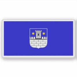 Flagge von Cakovec, Kroatien Aufkleber