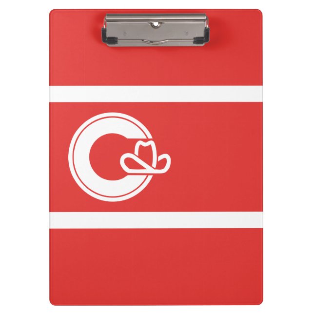 Flagge von Calgary, Alberta Clipboard Klemmbrett (Vorderseite)