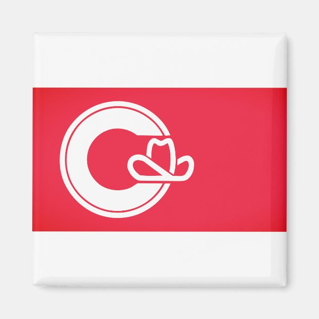 Flagge von Calgary, KANADA Magnet (Vorne)