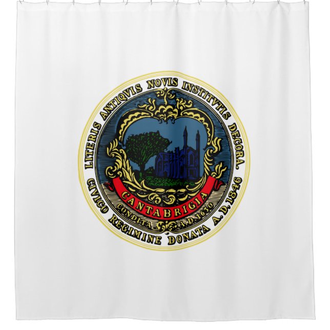 Flagge von Cambridge (Massachusetts) Duschvorhang (Vorderseite)