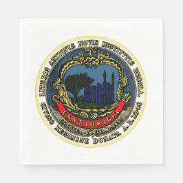 Flagge von Cambridge (Massachusetts) Serviette