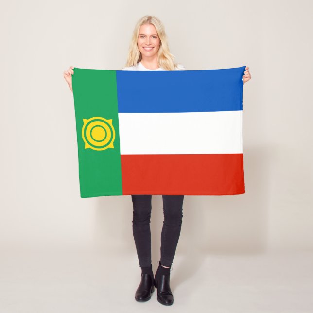 Flagge von Chakassien Fleecedecke (Beispiel)
