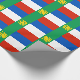 Flagge von Chakassien Geschenkpapier