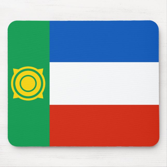 Flagge von Chakassien Mousepad (Vorne)