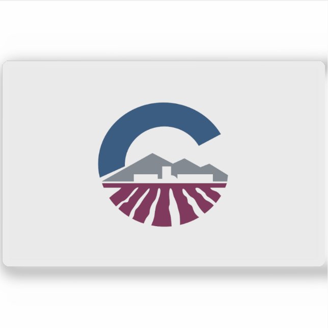 Flagge von Chandler, Arizona Aufkleber (Vorderseite)