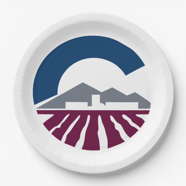 Flagge von Chandler, Arizona Pappteller (Vorderseite)