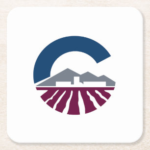 Flagge von Chandler, Arizona Rechteckiger Pappuntersetzer