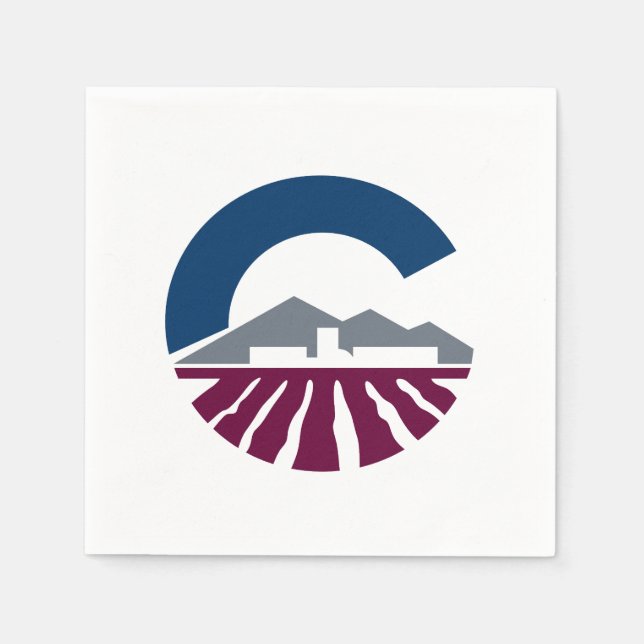 Flagge von Chandler, Arizona Serviette (Vorderseite)