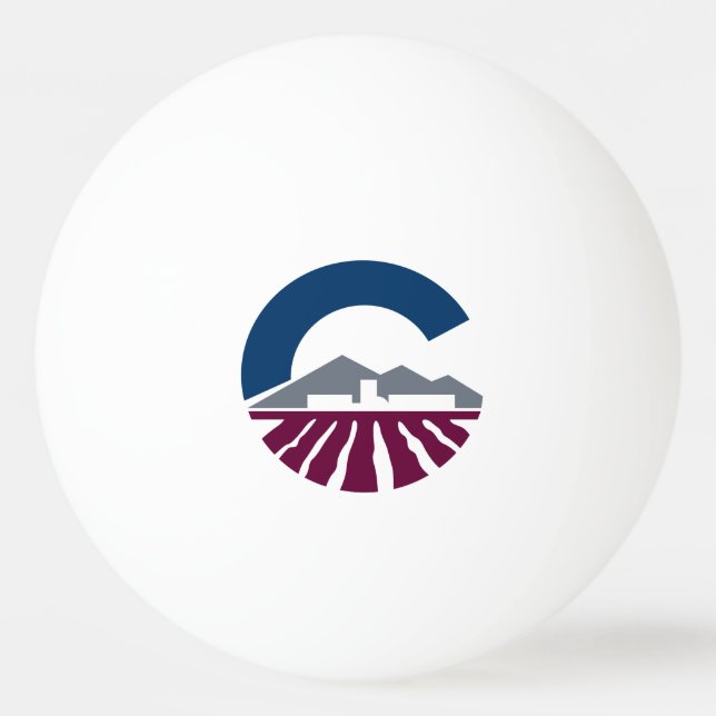 Flagge von Chandler, Arizona Tischtennisball (Vorderseite)