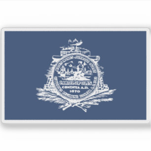 Flagge von Charleston, South Carolina Aufkleber