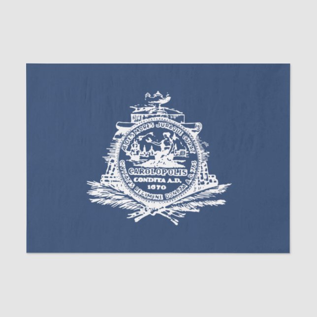 Flagge von Charleston (South Carolina) Seidenpapier (Vorderseite)