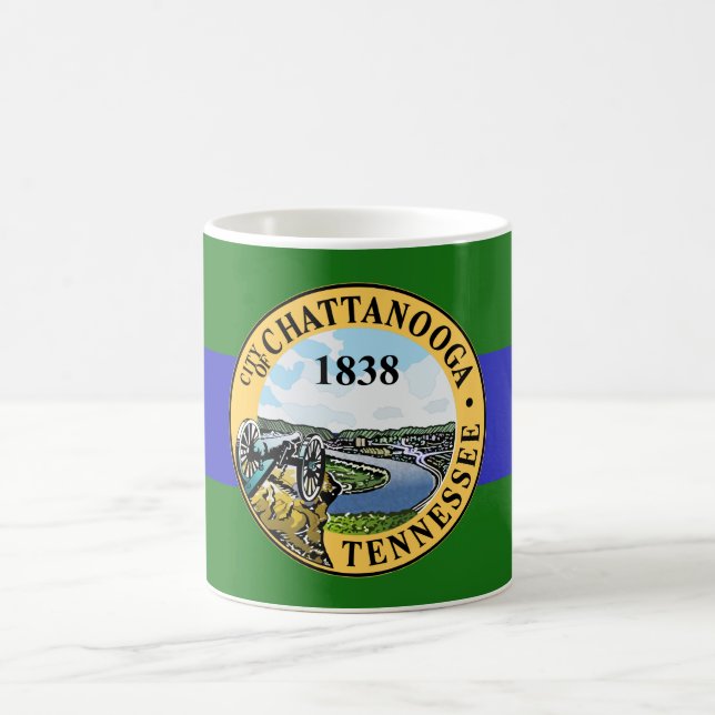 Flagge von Chattanooga, Tennessee Kaffeetasse (Mittel)